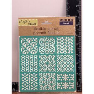 Crafters Square Flexible Stencil For Diy Crafts Scrapbooking MULTIPLE BACKGROUND